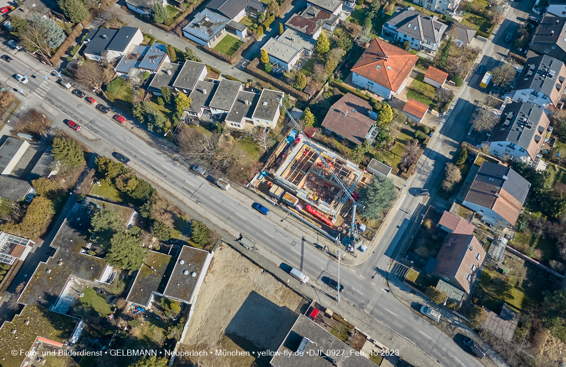 15.02.2023 - Baustelle Niederalmstraße 16 in Neuperlach